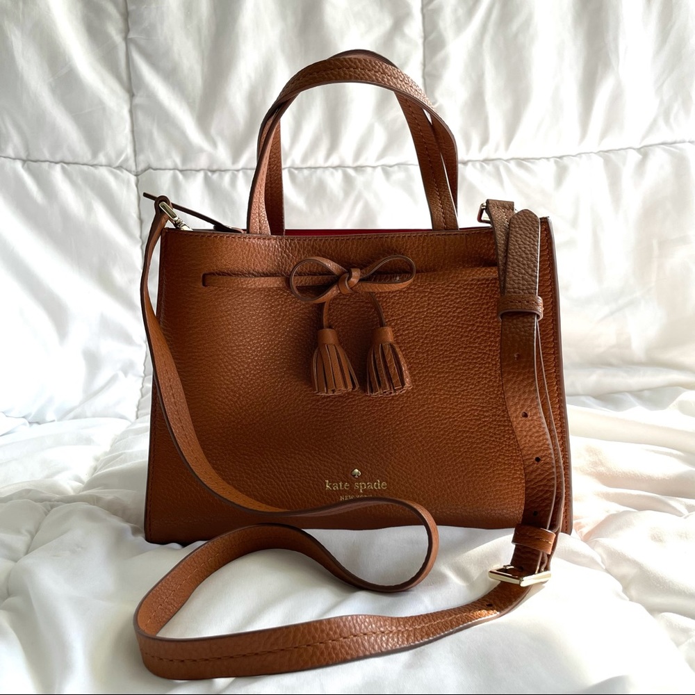 Kate Spade - Hayes Small Satchel - Brown Crossbody